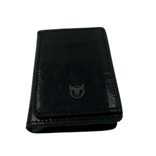Δερμάτινο πορτοφόλι καρτοθήκη Bull Captain KB464 μαύρη 3