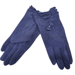 Γάντια μάλλινα γυναικεία με φιογκάκι 12