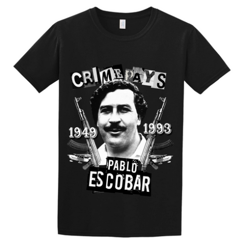 Κοντομάνικο Escobar Crime Pays 1
