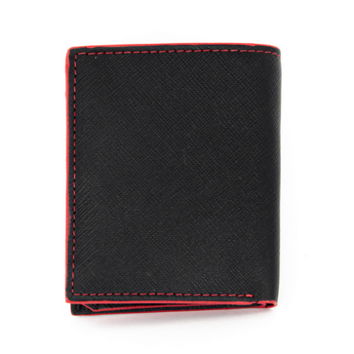 Δερμάτινο πορτοφόλι Mario Rossi 902 BK-RED 1