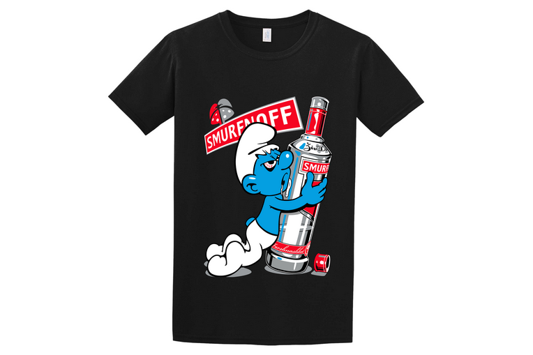 Κοντομάνικη μπλούζα Smurfnoff