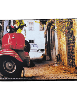 Χειροποίητη δερμάτινη καπνοθήκη Vespa