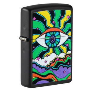 Black Light Eye Design Zippo 4