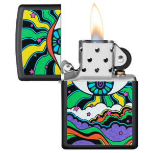 Black Light Eye Design Zippo 3