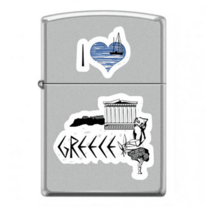 I Love Greece Zippo