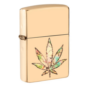 Pot Leaf Fusion Design Zippo 4