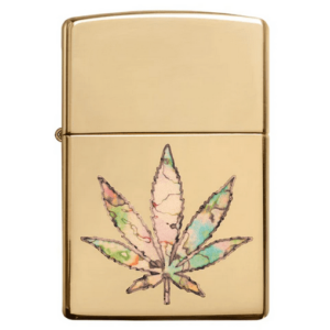 Pot Leaf Fusion Design Zippo