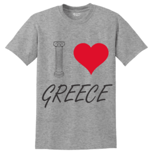 Κοντομάνικο I love Greece