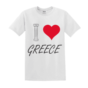 Κοντομάνικο I love Greece