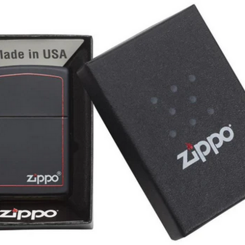 Classic Black and Red Zippo 3