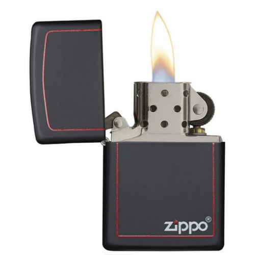 Classic Black and Red Zippo 1