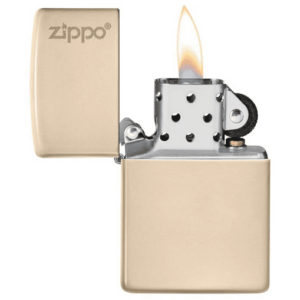 Classic Flat Sand Zippo Logo