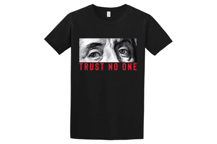 Κοντομάνικο Trust no one