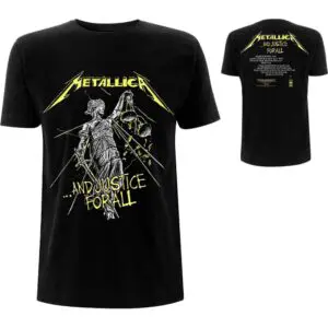 Metallica Unisex βαμβακερή μπλούζα And Justice for all 7 Metallica Unisex βαμβακερή μπλούζα And Justice for all