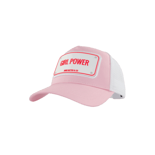 Alternative view of Girl Power Ροζ jockey καπέλο με rubber patch - John Hatter & Co