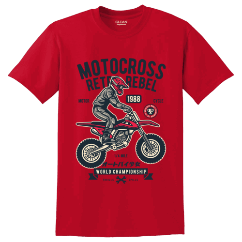 Unisex μπλούζα Motocross Rebel