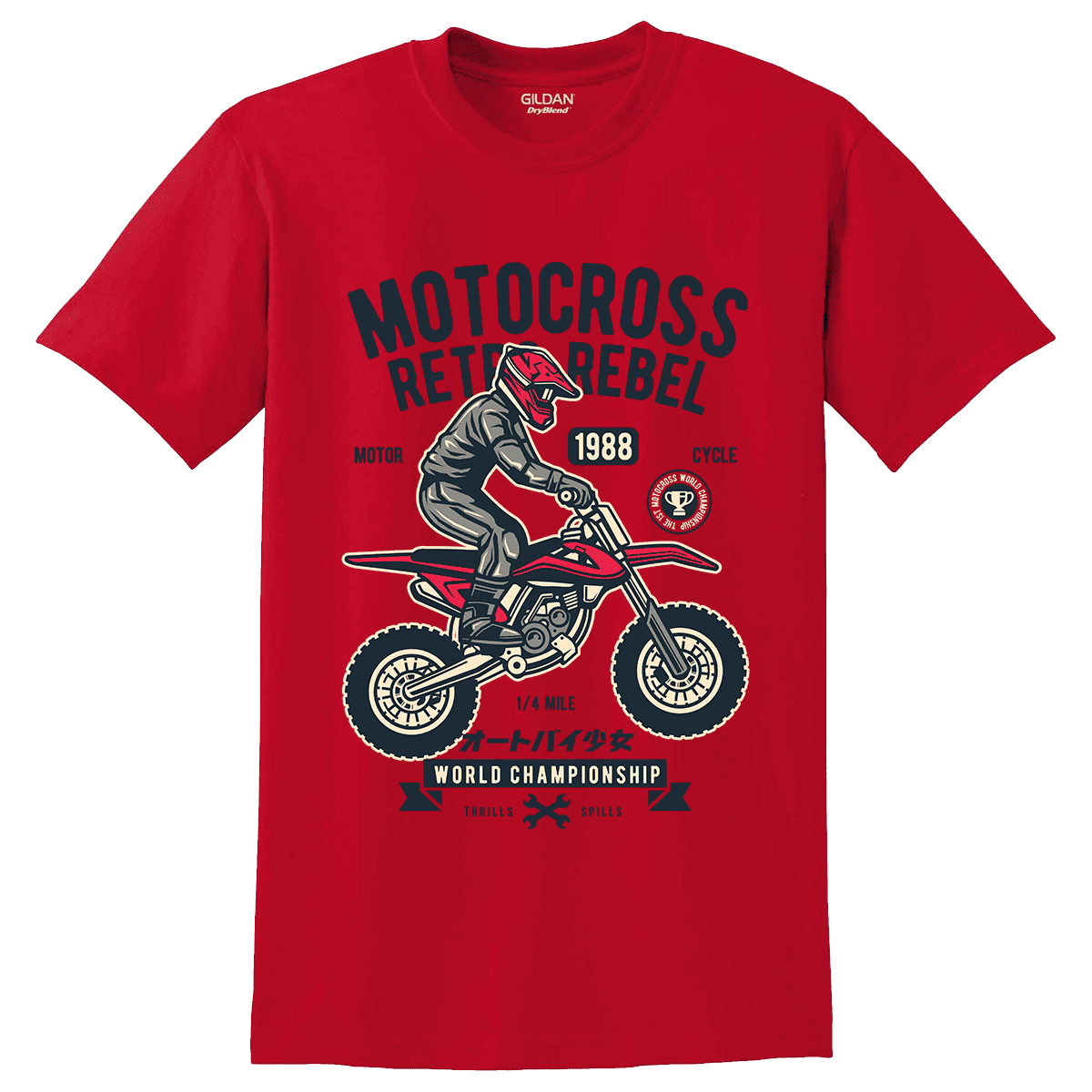 Unisex μπλούζα Motocross Rebel 11 Unisex μπλούζα Motocross Rebel
