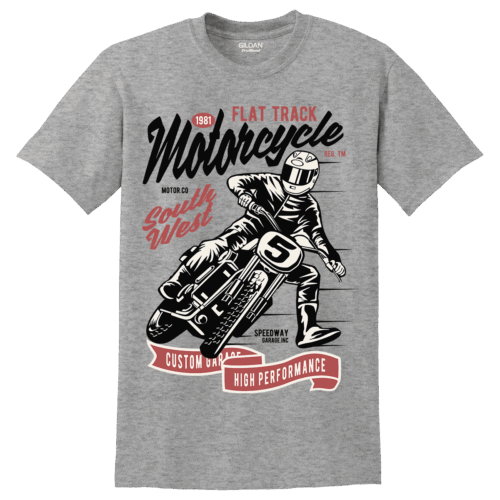 Unisex μπλούζα Flat Track Motorcycle