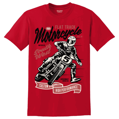 Unisex μπλούζα Flat Track Motorcycle