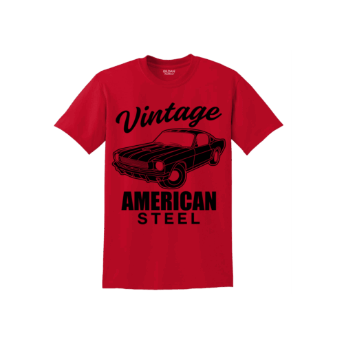 Κοντομάνικη μπλούζα Vintage American Steel