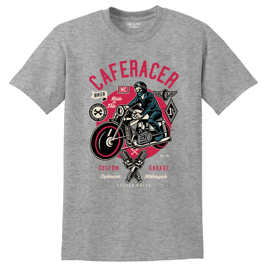 Unisex T-Shirt Caferacer Biker 11 Unisex T-Shirt Caferacer Biker