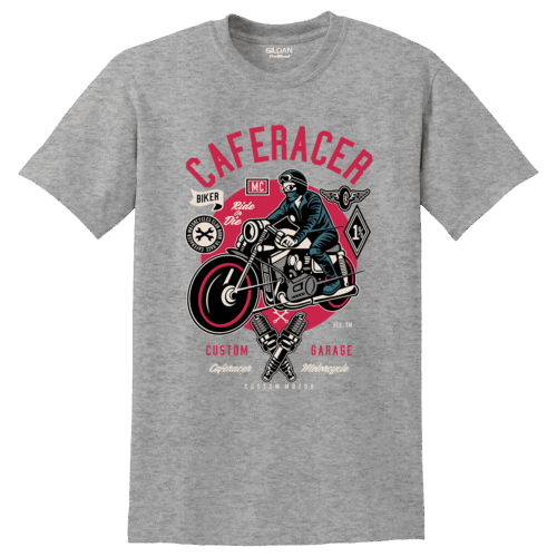 Unisex T-Shirt Caferacer Biker
