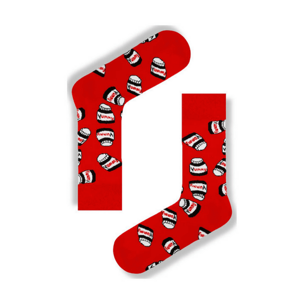 Unisex κάλτσες Yummy κόκκινες 1
