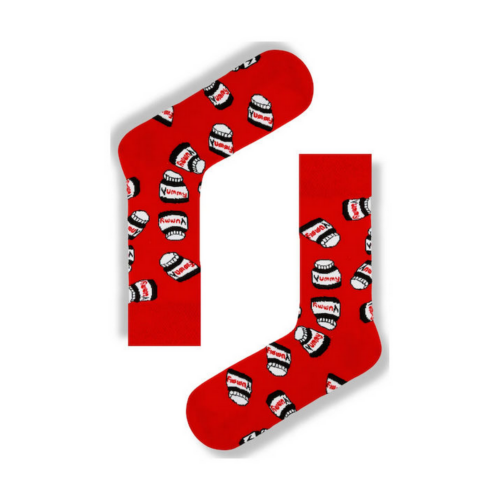 Unisex κάλτσες Yummy κόκκινες 3