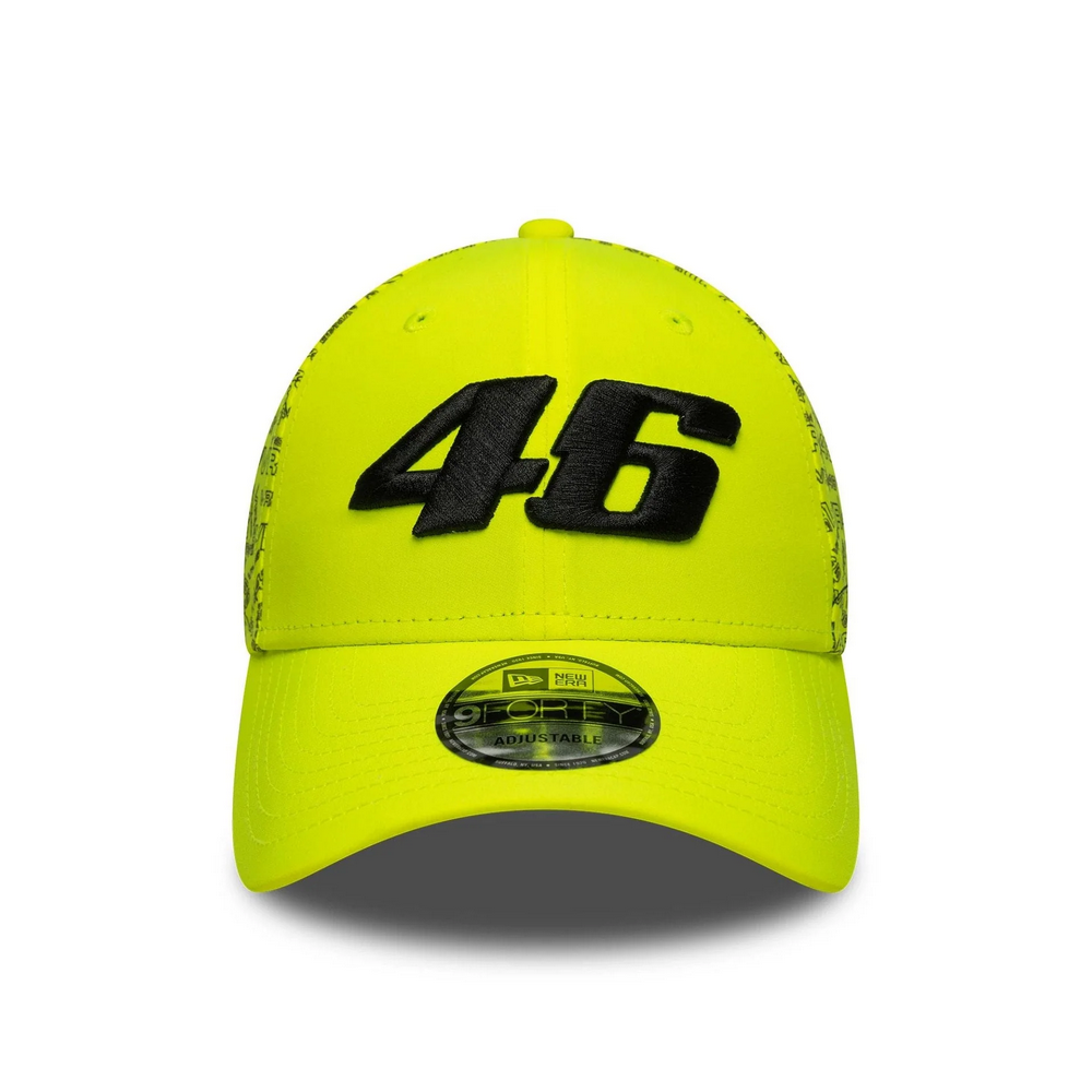 VR46 All Over Print Bright Yellow 9FORTY Cap 1