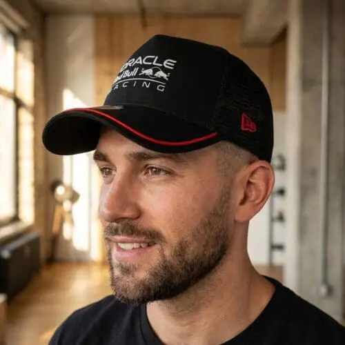 Alternative view of 2026 Red Bull Racing Patch Black 9FORTY A-Frame Trucker Cap