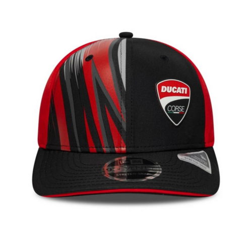 New Era Ducati Motor Logo Print 970 Stretch Snap Cap Black