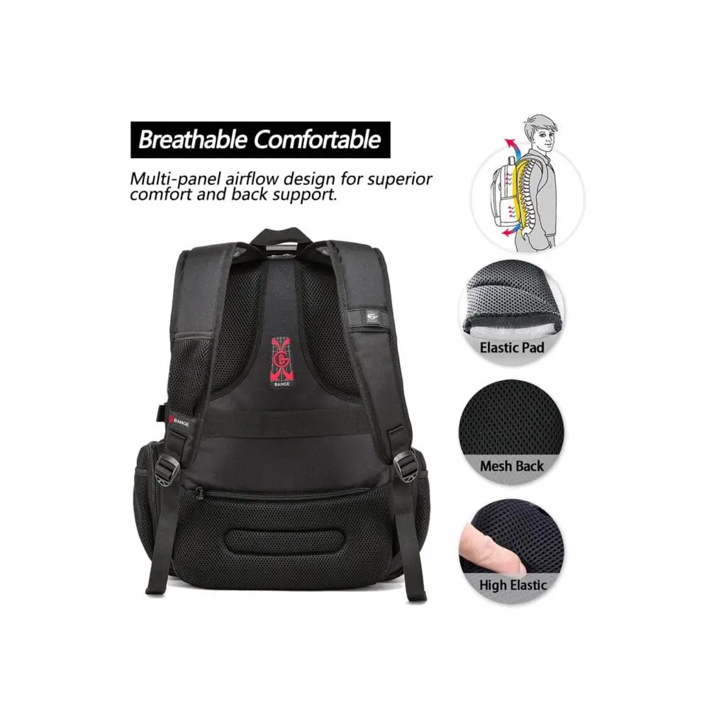 Μεγάλο Backpack 17,3'' Heavy Duty Travel Bange 1901 μαύρο 4