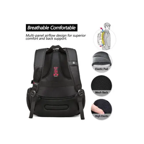 Μεγάλο Backpack 17,3'' Heavy Duty Travel Bange 1901 μαύρο 13