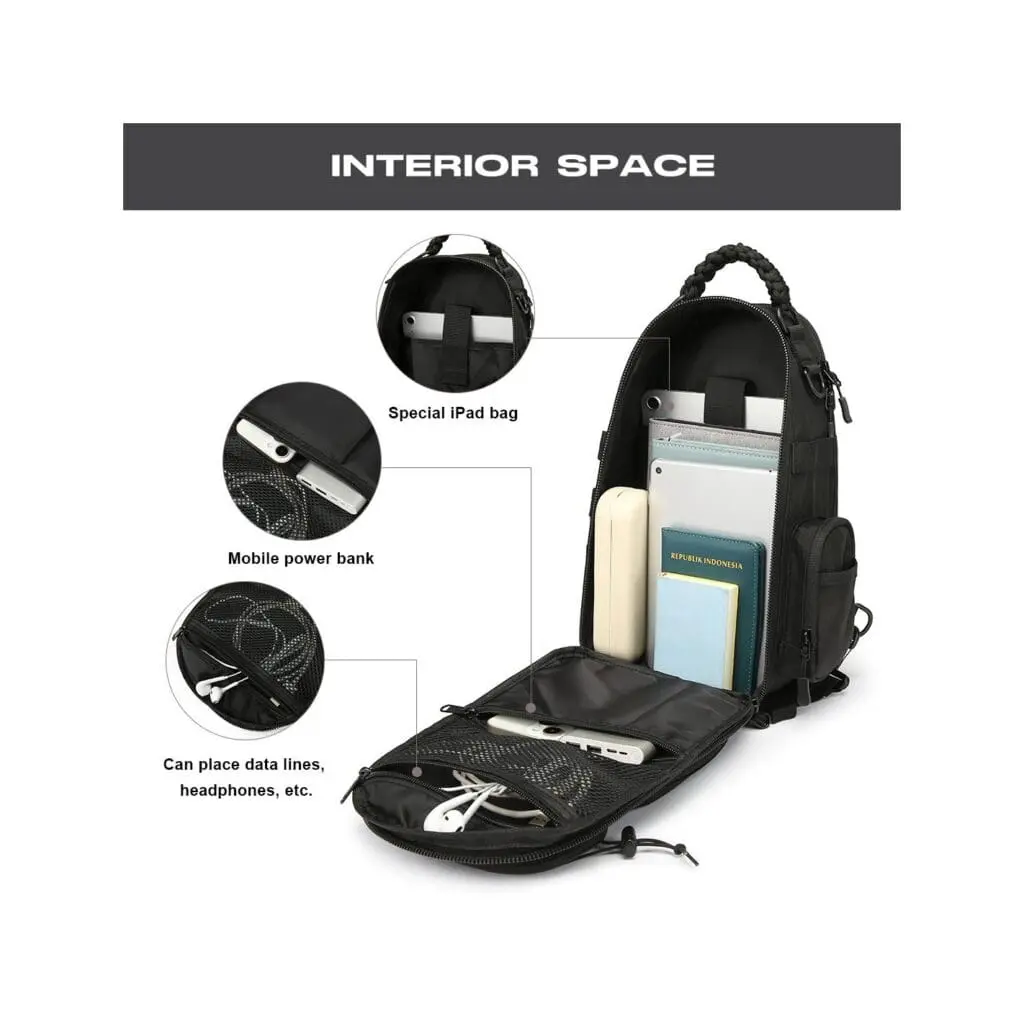 Στρατιωτικό Τσαντάκι Στήθους Tactical Cardinal MT4080 μαύρο 3