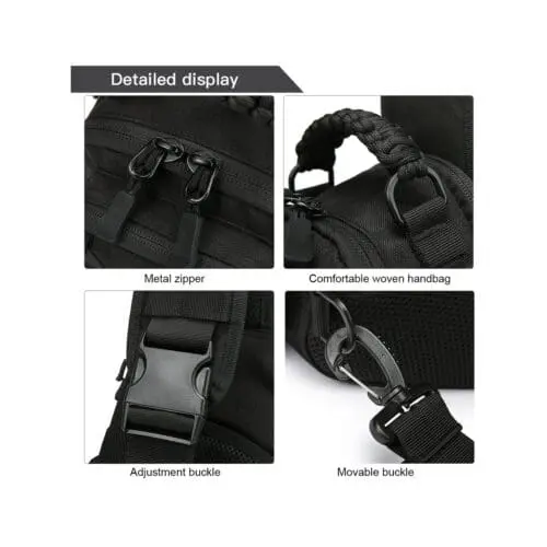 Στρατιωτικό Τσαντάκι Στήθους Tactical Cardinal MT4080 μαύρο 12