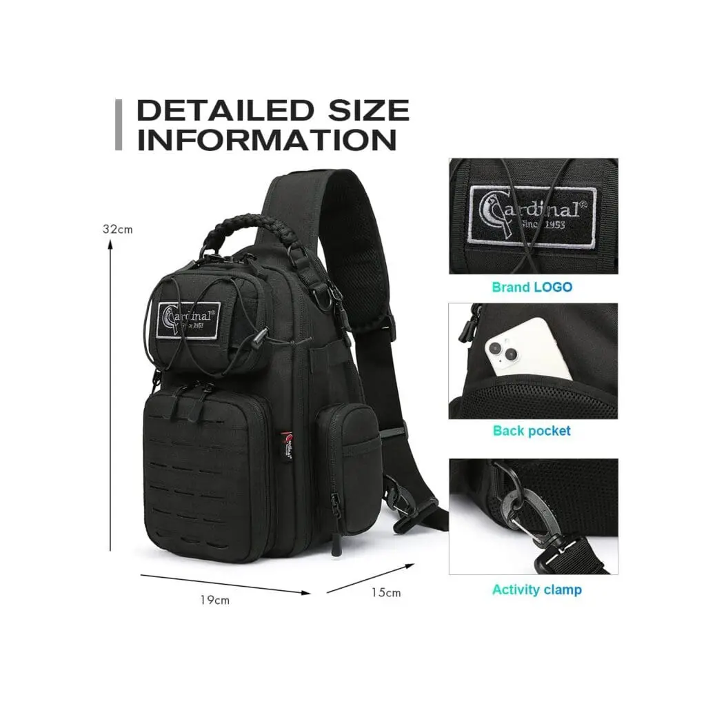 Στρατιωτικό Τσαντάκι Στήθους Tactical Cardinal MT4080 μαύρο 6