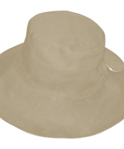 Λινό γυναικείο καπέλο πλατύγυρο