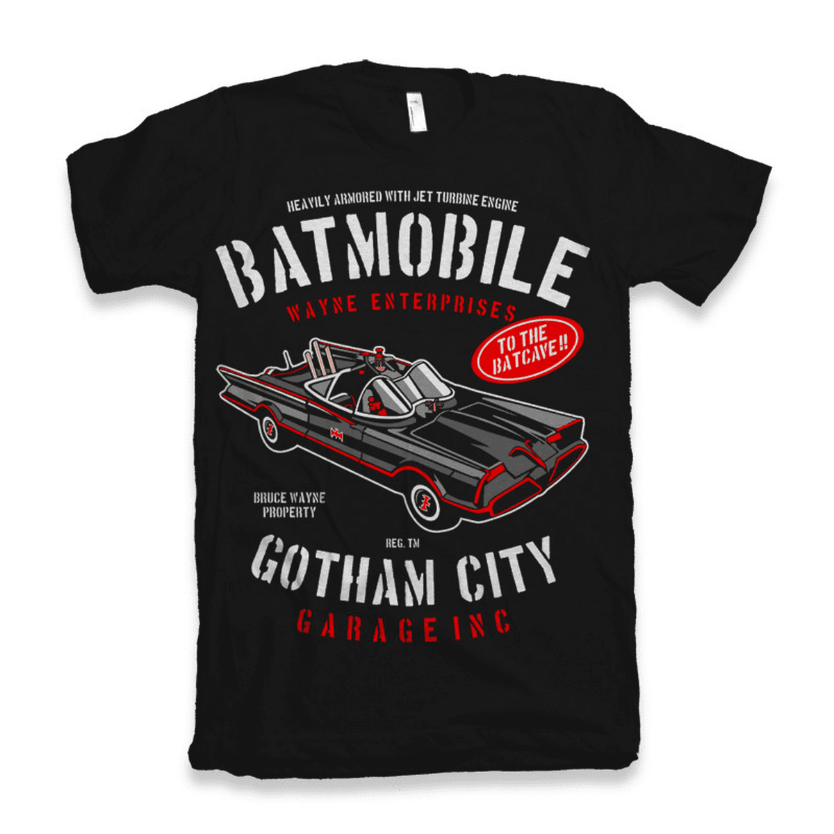 GILDAN Tshirt Batmobile