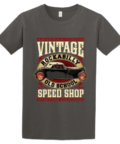 Alternative view of Ανδρική μπλούζα Vintage Rockabilly