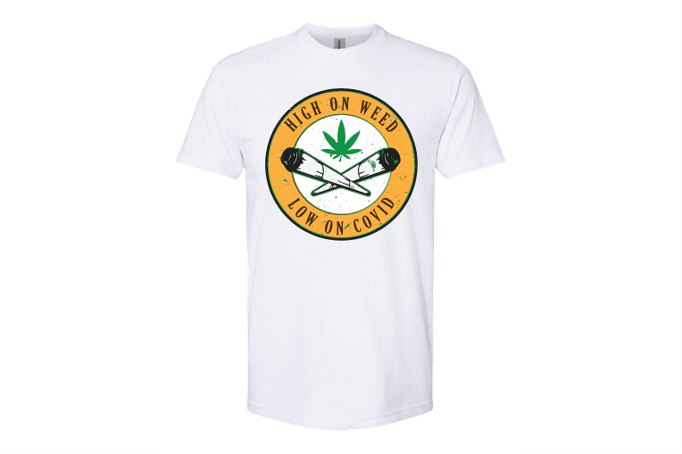 Κοντομάνικη μπλούζα Covid Weed