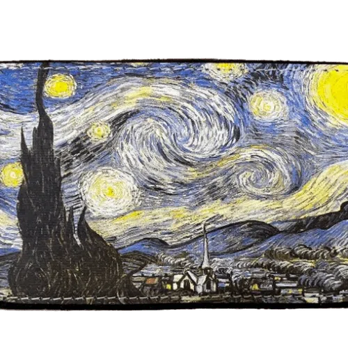 Χειροποίητη δερμάτινη καπνοθήκη Starry Night