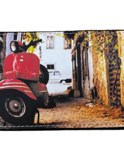 Χειροποίητη δερμάτινη καπνοθήκη Vespa