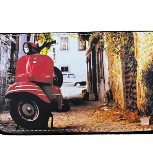 Χειροποίητη δερμάτινη καπνοθήκη Vespa