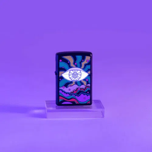 Black Light Eye Design Zippo 9 Black Light Eye Design Zippo