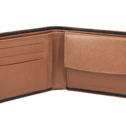 Alternative view of Mario Rossi 5940 δερμάτινο πορτοφόλι μαύρο-καφέ