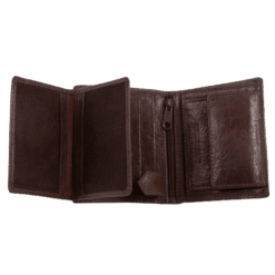 Mario Rossi 234 δερμάτινο πορτοφόλι καφέ