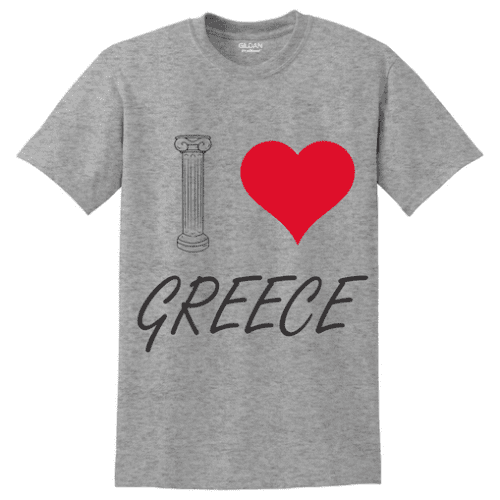 Κοντομάνικο I love Greece