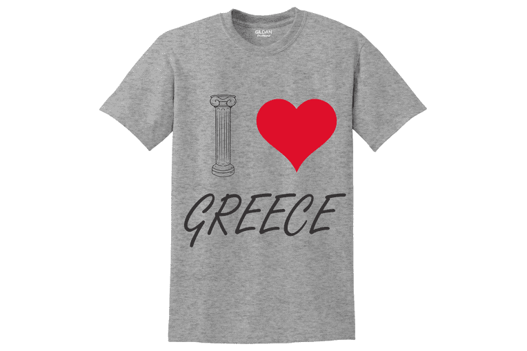 Κοντομάνικο I love Greece