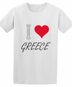 Κοντομάνικο I love Greece
