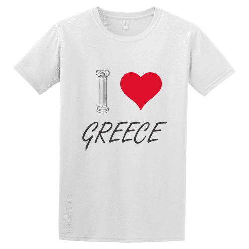 Κοντομάνικο I love Greece